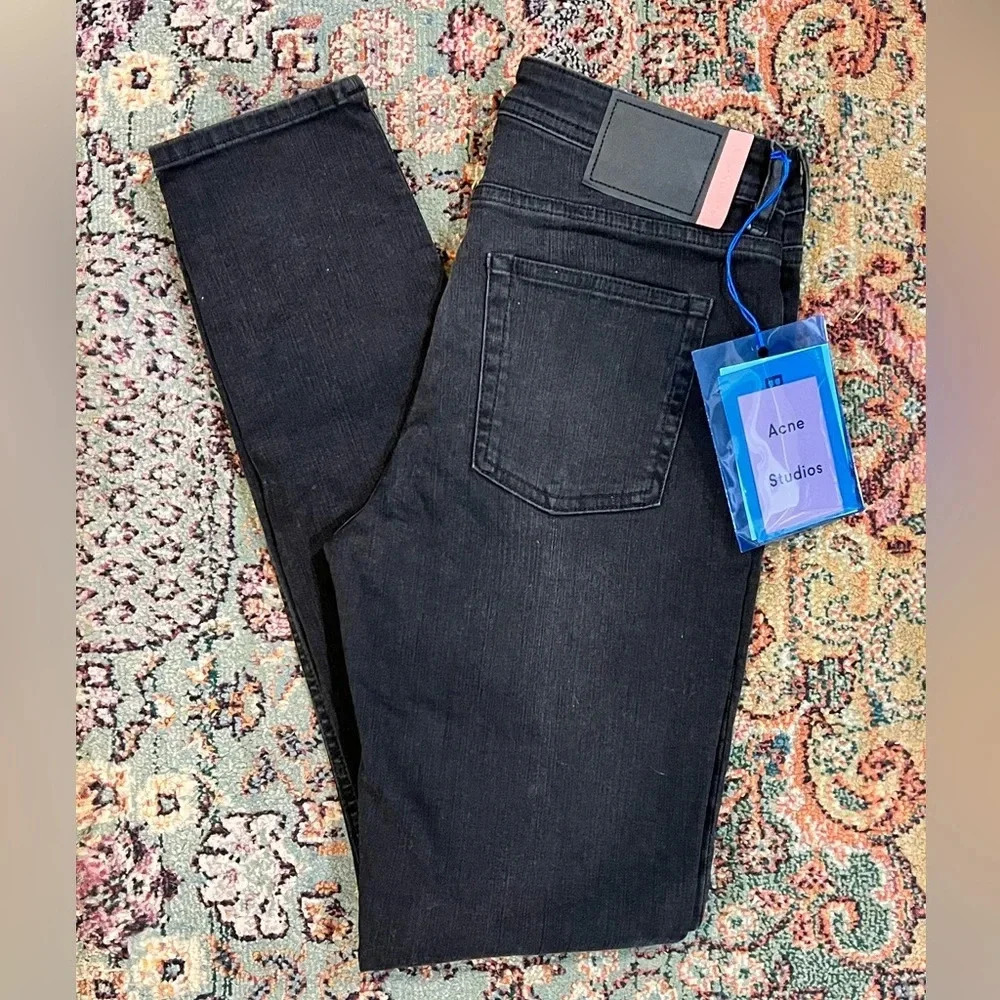 FINAL PRICE NWT Men’s Acne Studios Black Denim Jeans
